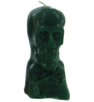 Cndl Skull Green 5"